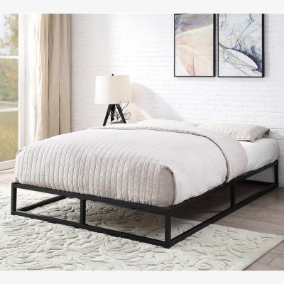 The Range Amersham Platform Black Metal Bed Frame - Black / 21g / Small Double