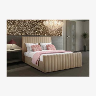 The Range Jessica Contemporary Plush Velvet Bed Frame   - Mink / Small Double