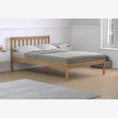 The Range Lisbon Small Double Bed - Brown