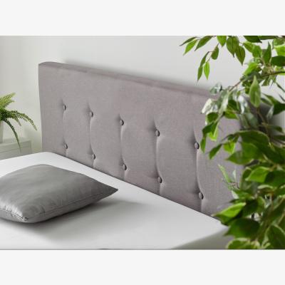 The Range Aspire End Lift Ottoman Storage Bed Small Double, Grey Linen - Grey Linen Fabric