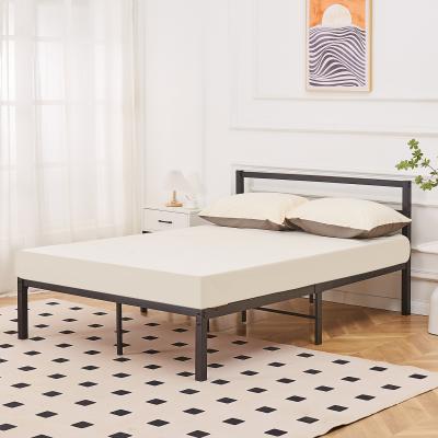 The Range Taylor Minimalist Black Metal Bed Frame - Black / Small Double