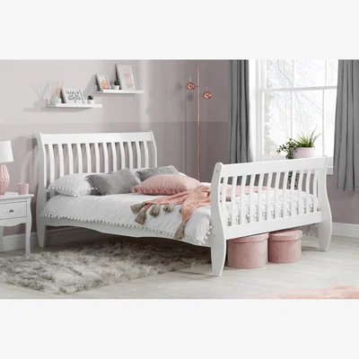 The Range Belford Small Double Bed - White