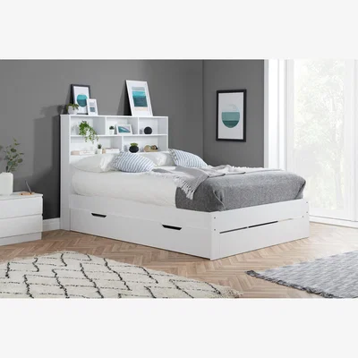 The Range Alfie Small Double Storage Bed - White