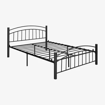 The Range Costway Queen Size Metal Platform Bed Frame-Black - Black