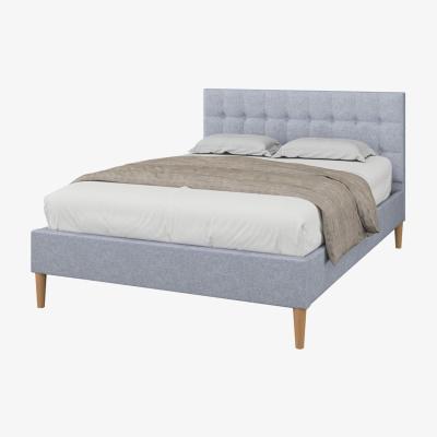 The Range Torton LED Grey Fabric Bed Frame - Grey / Small Double