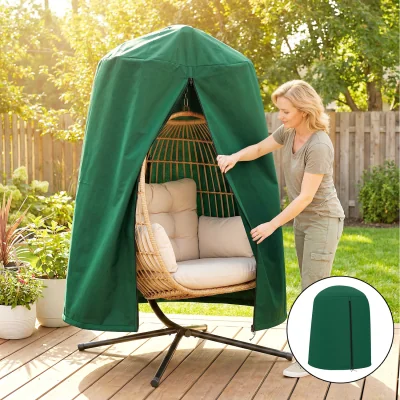 The Range Outsunny 420D Oxford Fabric Hanging Egg Chair Cover - Green