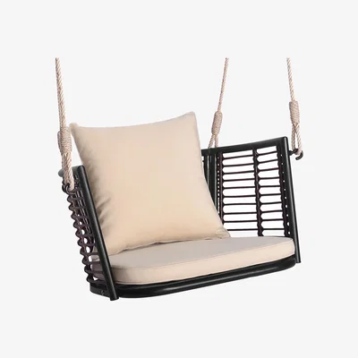 The Range Patio Hanging Rattan Basket Chair  - Brown