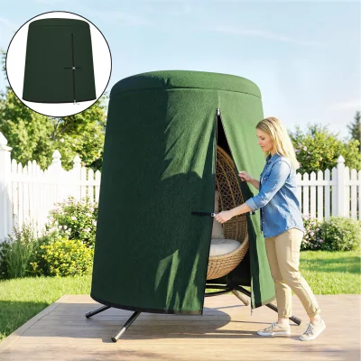 The Range Outsunny 196x230cm 300D Oxford Fabric Hanging Egg Chair Cover - Green