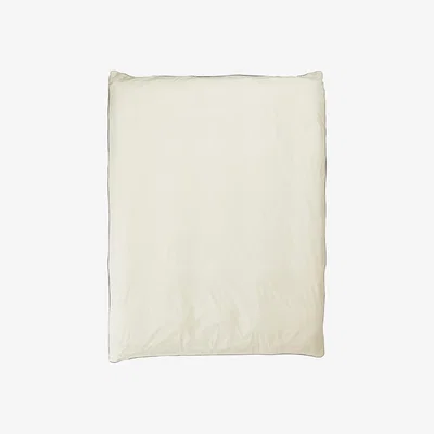 Wolf & Badger Black / Neutrals / White Queen Duvet In Contrast Edge, Canvas With Cinder Us Queen Sutram