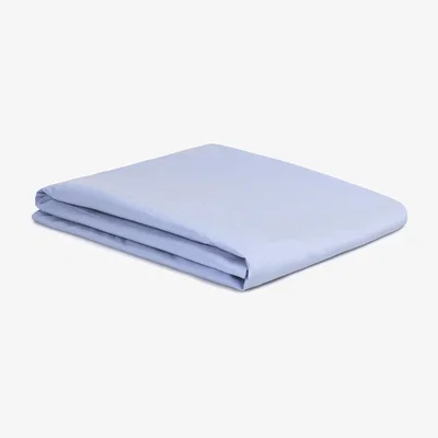 Made in Design Flat sheet 240 x 310 cm - / 240 x 310 cm - Washed cotton percale by Au Printemps Paris Blue