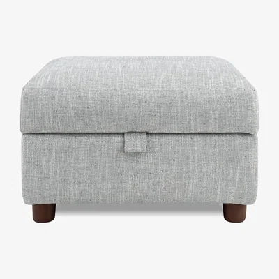 Cuckooland Cirrus Storage Ottoman - Velvet Dark Grey