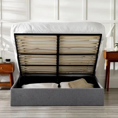 Dunelm Merida Ottoman Bed Grey
