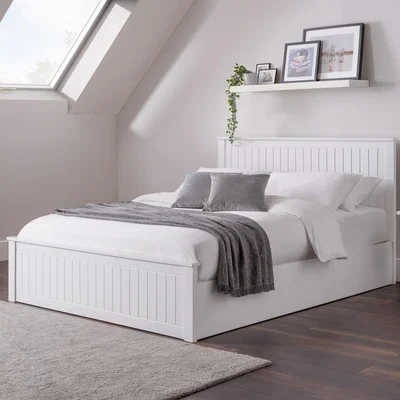 Dunelm Maine Ottoman Bed White