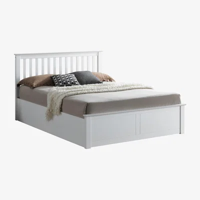 Dunelm Malmo White Wooden Ottoman Bed White
