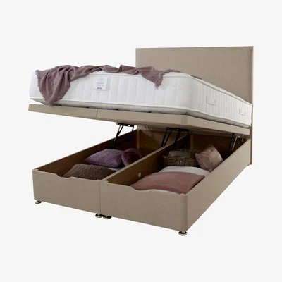 Dunelm End Opening Ottoman Bed Natural