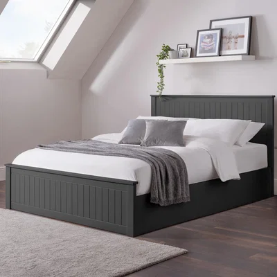 Dunelm Maine Ottoman Bed Black