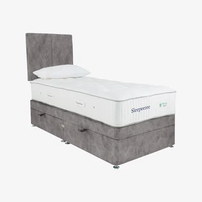 Furniture Village Sleepeezee - Natural Touch 3000 Side Ottoman Divan Set - Single - Grey