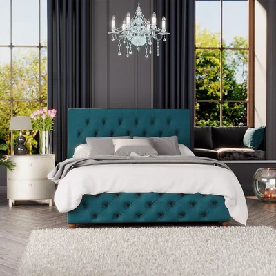 La Redoute Luna Velvet Ottoman Storage Bed