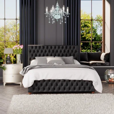 La Redoute Seren Velvet Ottoman Storage Bed