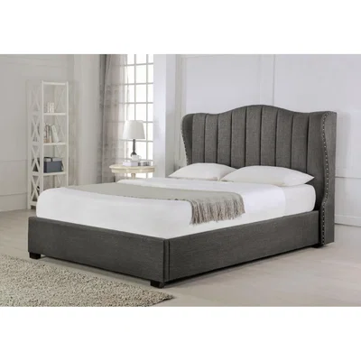 Oak&More Sherwood Grey Fabric Ottoman Bed