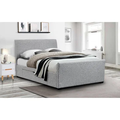 Oak&More Capri Fabric Bed with Drawers