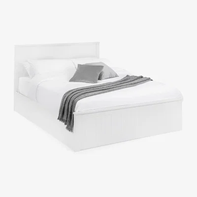 The Range Maine Ottoman Bed - Surf White / King