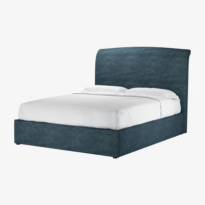 Sofa.com Thea King Ottoman Bed in Kingfisher Soft Chenille - sofa.com