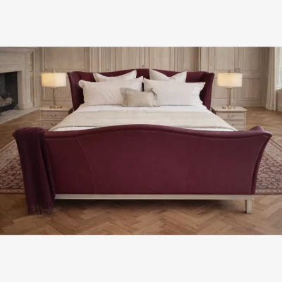 And So To Bed Churchill Leather Bedstead - Superking Size - Ex Display.