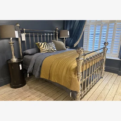And So To Bed Dickens Nickel Bedstead and Slatted Base - Super King Size - Ex Display