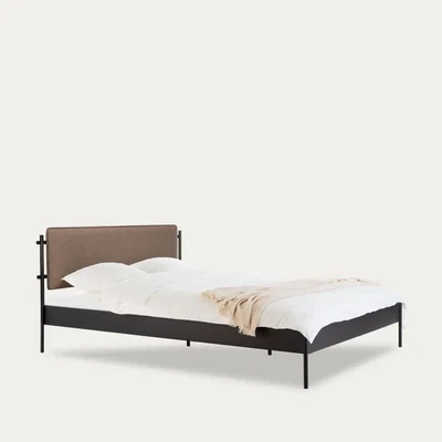 Bombinate.com Black/Iced Coffee Brown Eton Bed Basic with Headboard