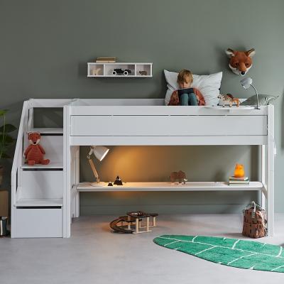 Cuckooland Lifetime Mid Sleeper with Steps - Lifetime White