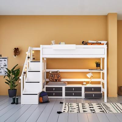 Cuckooland Lifetime High Sleeper with Steps - Lifetime White