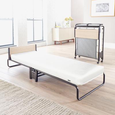 Dunelm Revolution Folding Bed Frame with Mattress Black