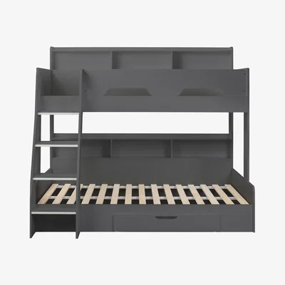 Furniture Village Knox Triple Bunk Bed - Grey