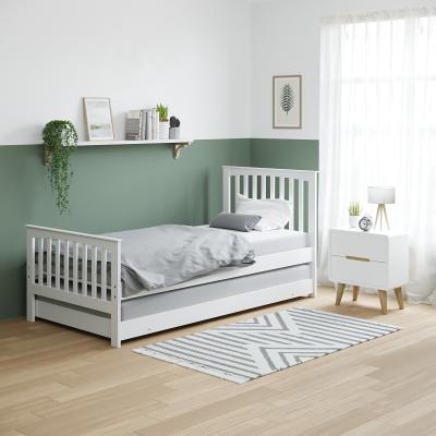 Furniture123 Oxford Guest Bed in Cream With Pop-up Trundle