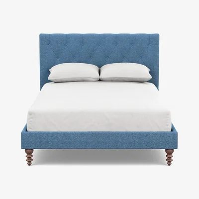 Heal's Heal's Balmoral Bedstead DoubleTejo Recycled Cobalt - Heal's UK Bedroom Furniture