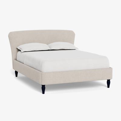 Heal's Heal's Darcey Bed Super King Texture Limestone Natural Feet - Heal's UK Bedroom Furniture