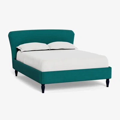 Heal's Heal's Darcey Bed Super King Brushed Cotton Pine Black Feet - Heal's UK Bedroom Furniture