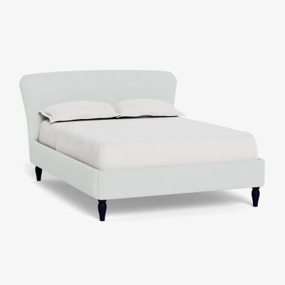 Heal's Heal's Darcey Bed King Broad Weave Tin Black Feet - Heal's UK Bedroom Furniture