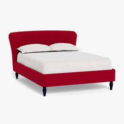 Heal's Heal's Darcey Bed Super King Melton Wool Red Oxide Tinted Ash Feet - Heal's UK Bedroom Furniture