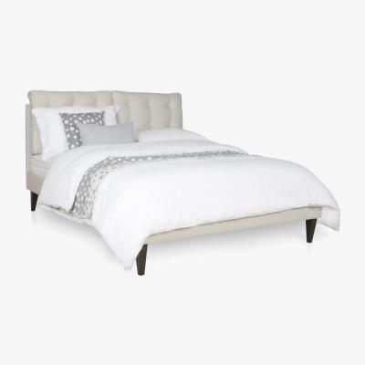 Heal's Heal's Mistral King Bed Smart Velvet Dolphin Black Feet - Heal's UK Bedroom Furniture