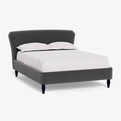 Heal's Heal's Darcey Bed Super King Melton Wool Granite Tinted Ash Feet - Heal's UK Bedroom Furniture