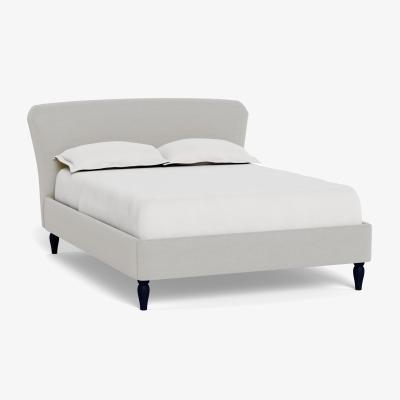 Heal's Heal's Darcey Bed Super King Capelo LinenCotton Sea Salt Tinted Ash Feet - Heal's UK Bedroom Furniture
