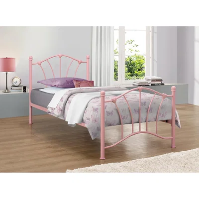 Oak&More Ohio Pink Single Bed