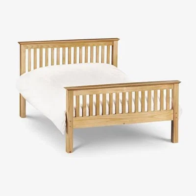 Downtown Julian Bowen Barcelona Bed High Foot End Pine 135cm