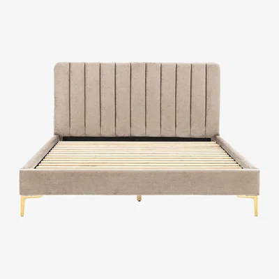 Perch and Parrow Palais Double Bedstead in Latte