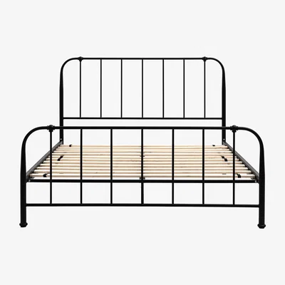 Perch and Parrow Drowsy King Bedstead in Black