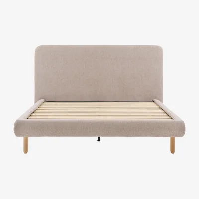 Perch and Parrow Slumber Super King Bedstead in Cream Boucle