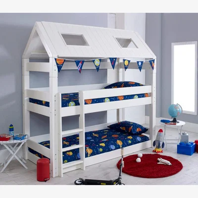 The Range Scandinavia House Bunk Bed - White