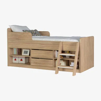 The Range Felix Low Sleeper Bed - Sonoma Oak